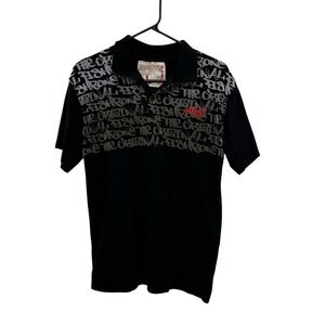 Men's Vintage Fishbone Y2K Polo Graffiti Street Large
